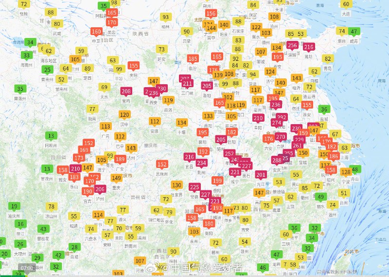 #天气##空气质量##雾霾# 寒潮走后，我国天气迅速平静下来，各地空气质量明显转差