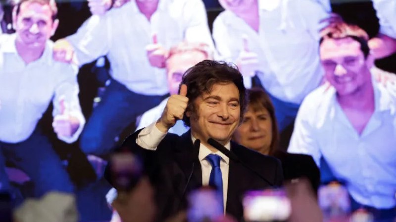 初步结果显示米莱政党在阿根廷选举中赢得惊人胜利