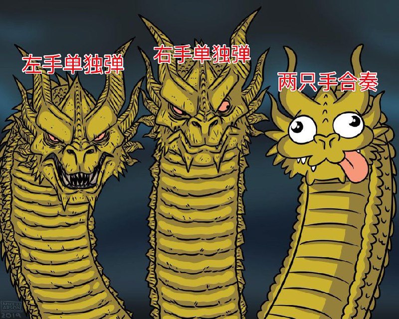 弹钢琴的我be like