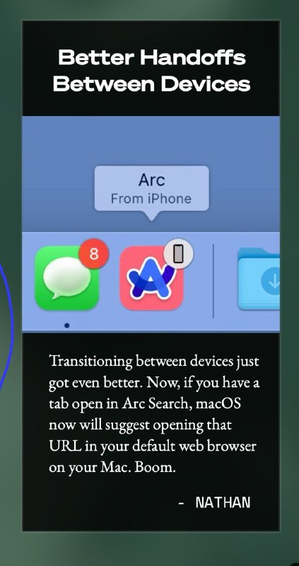 幽默arc，不管是arc还是arc search现在都没法作为iPhone的默认浏览器
